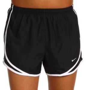 Black and white nike shorts